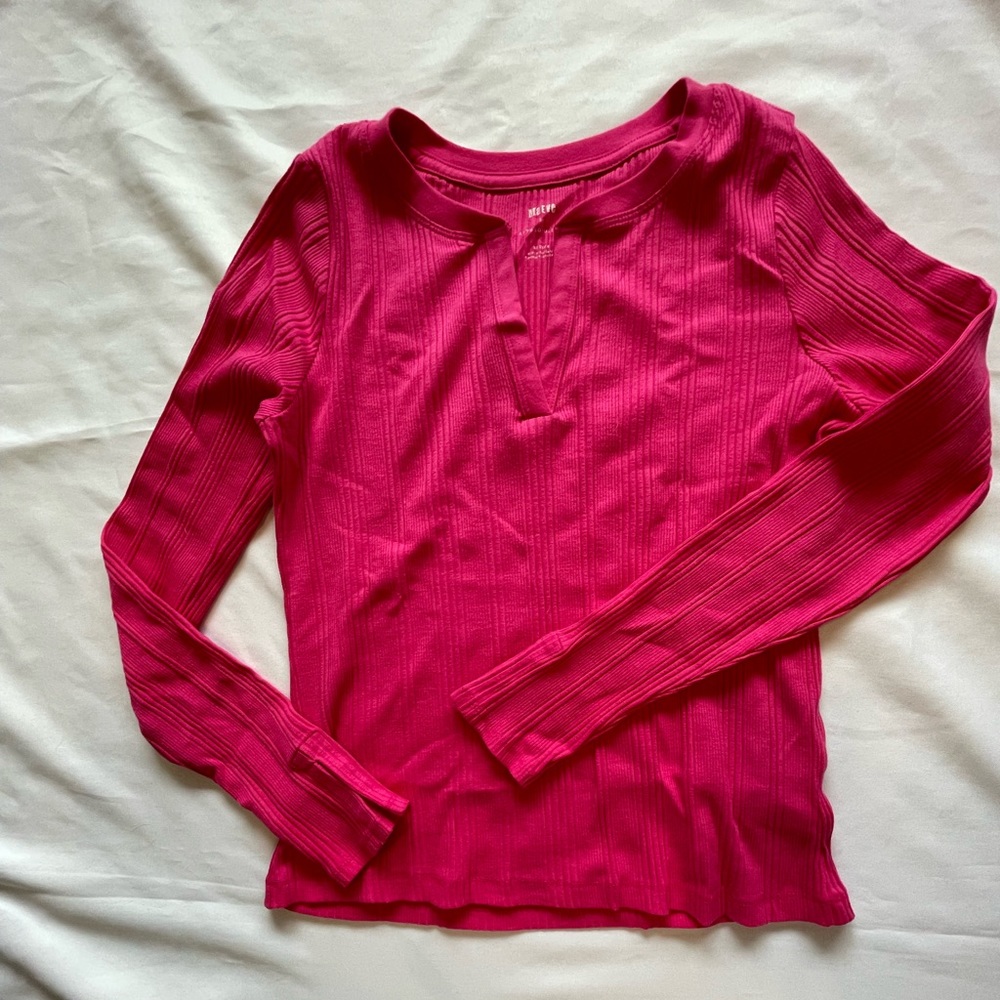 [anthropologie] Ribbed Long Sleeve Top